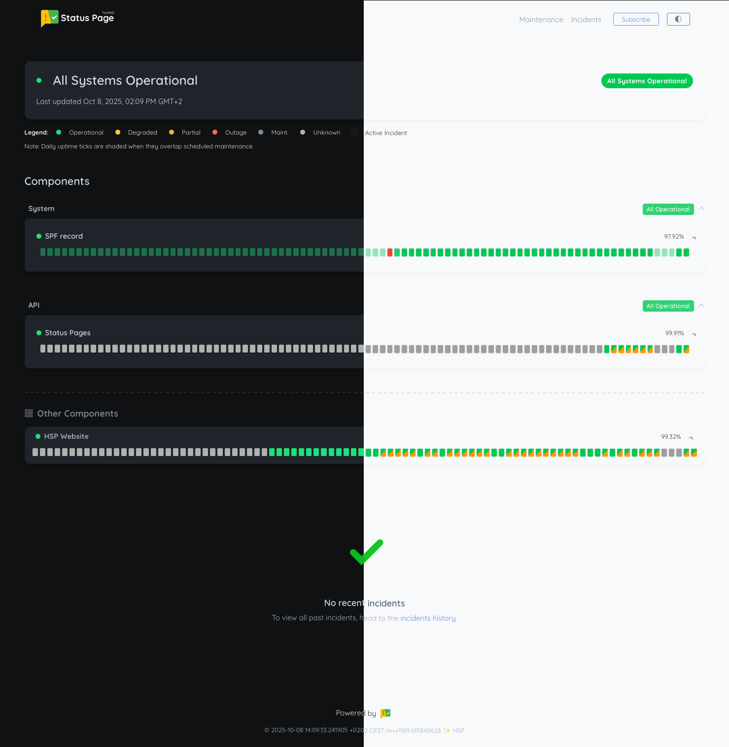 Example Status Page 1